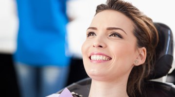 Woman smiling in dental chair