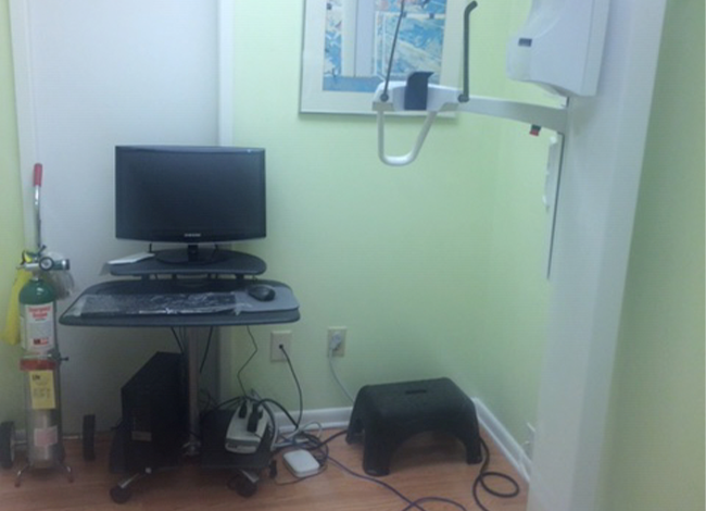 Dental technology in exam room